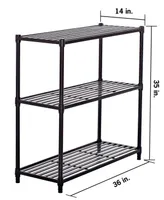 Trinity 3-Tier Slat Shelving Rack