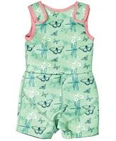Splash About Little Girl's Jammer Wetsuit with Swim Diaper Dragonfly