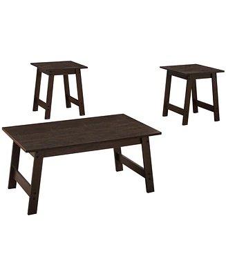 Monarch Specialties 3 Piece Table Set