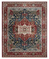 Lauren Ralph Lauren Camille LRL1225A Red and Navy 10' X 13' Area Rug