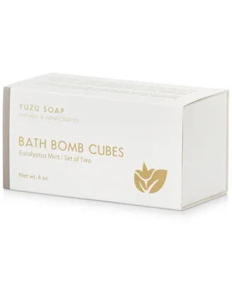 Yuzu Soap Bath Bomb Cubes - Eucalyptus Mint, 6