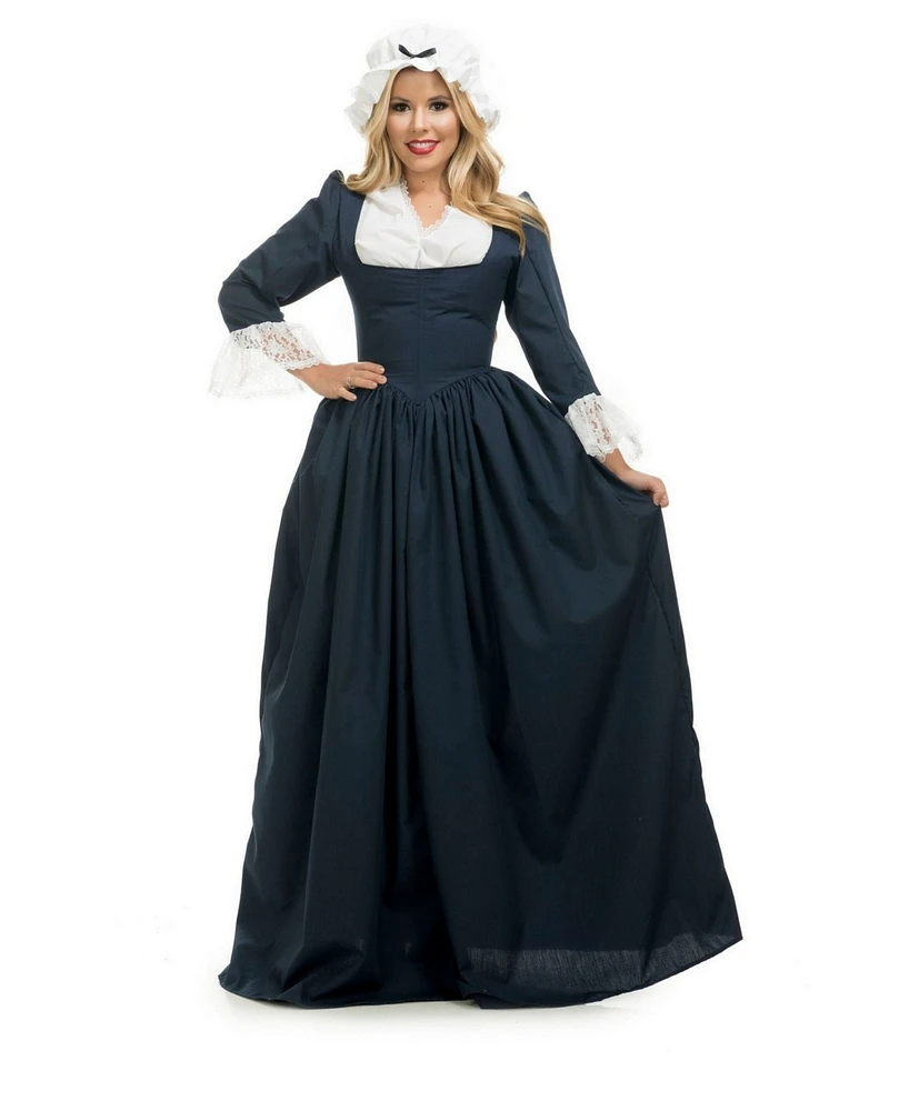 BuySeasons Women's Colonial Woman Navy Adult Costume