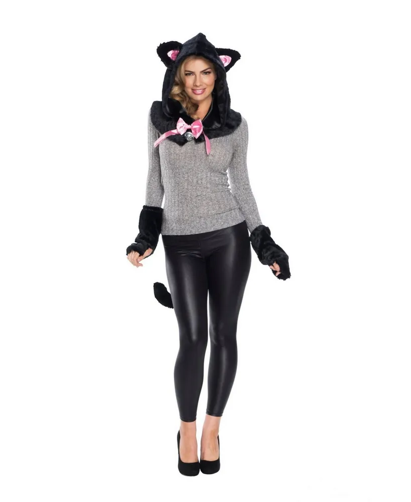 BuySeasons Women's Cat Hooded Adult Costume Kit