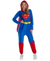 BuySeasons Women's Dc Super Heroes Superman Onesie Adult Costume