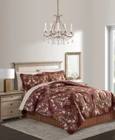 Odyssey Scroll/Stripe Reversible 8 Pc. Comforter Sets, Created for Macy's