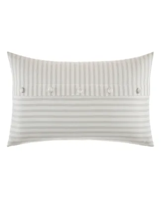 Nautica Saybrook Button Yarn Dye Cotton Decorative Pillow, 14" X 26"