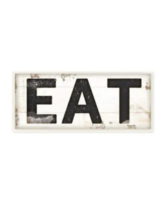 Stupell Industries Eat Typography Vintage Inspired Sign Wall Art Collection