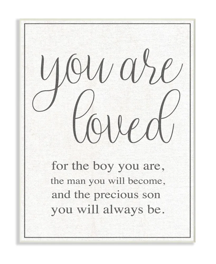 Stupell Industries You Are Loved Wall Plaque Art