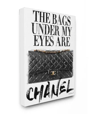 Stupell Industries Glam Bags Under My Eyes Black Bag Canvas Wall Art
