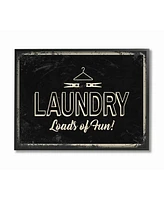 Stupell Industries Laundry Loads of Fun Industrial Framed Giclee Art, 16" x 20"