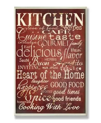Stupell Industries Home Decor Collection Words In The Kitchen Off Red Wall Art Collection