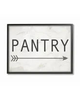 Stupell Industries Pantry Sign with Arrow Framed Giclee Art, 11" x 14"