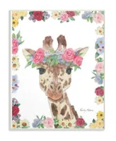 Stupell Industries Flower Friends Giraffe Wall Art Collection