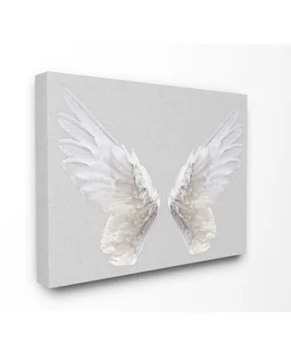 Stupell Industries Gray Wings Canvas Wall Art