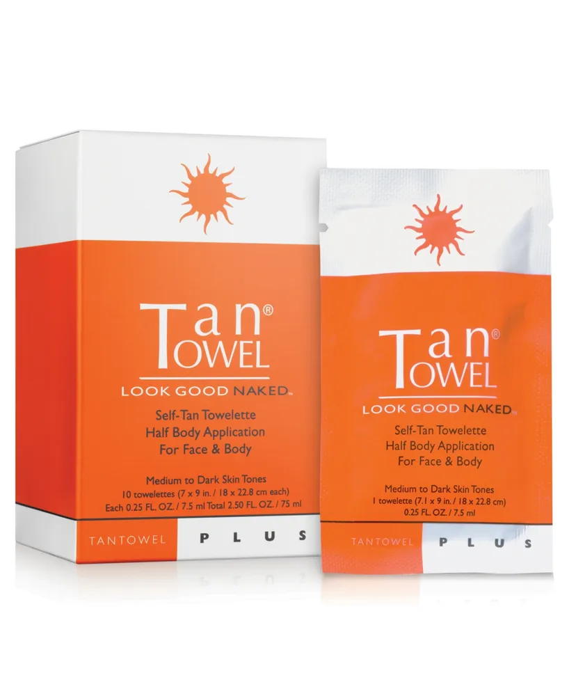 TanTowel Half Body Plus, 10 Pack