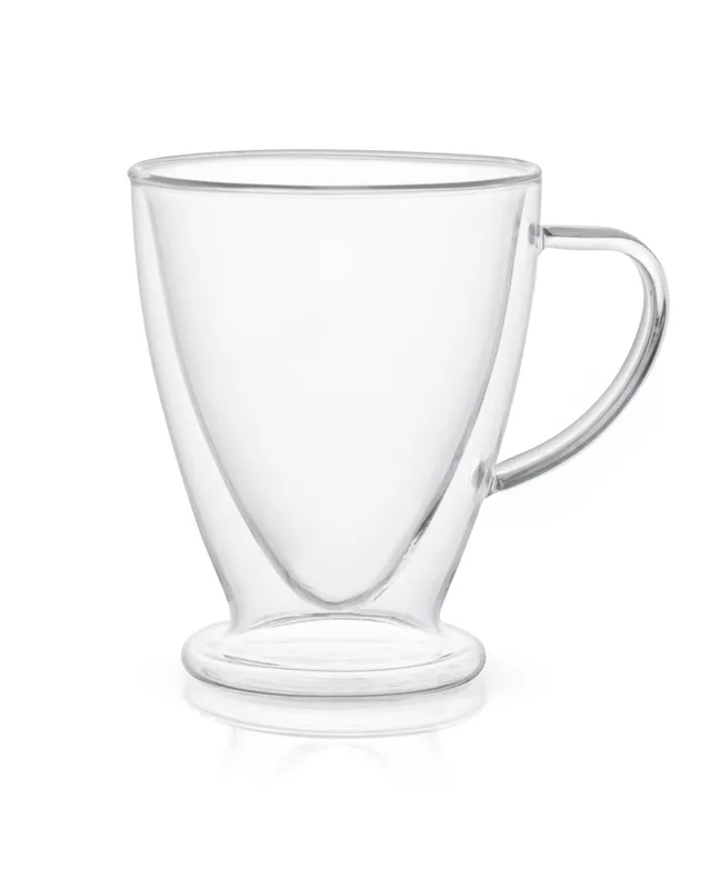 Joyjolt Pila Double Walled Glass Tea/Coffee - 16 Oz - Set of 2 Mug, Color:  Clear - JCPenney