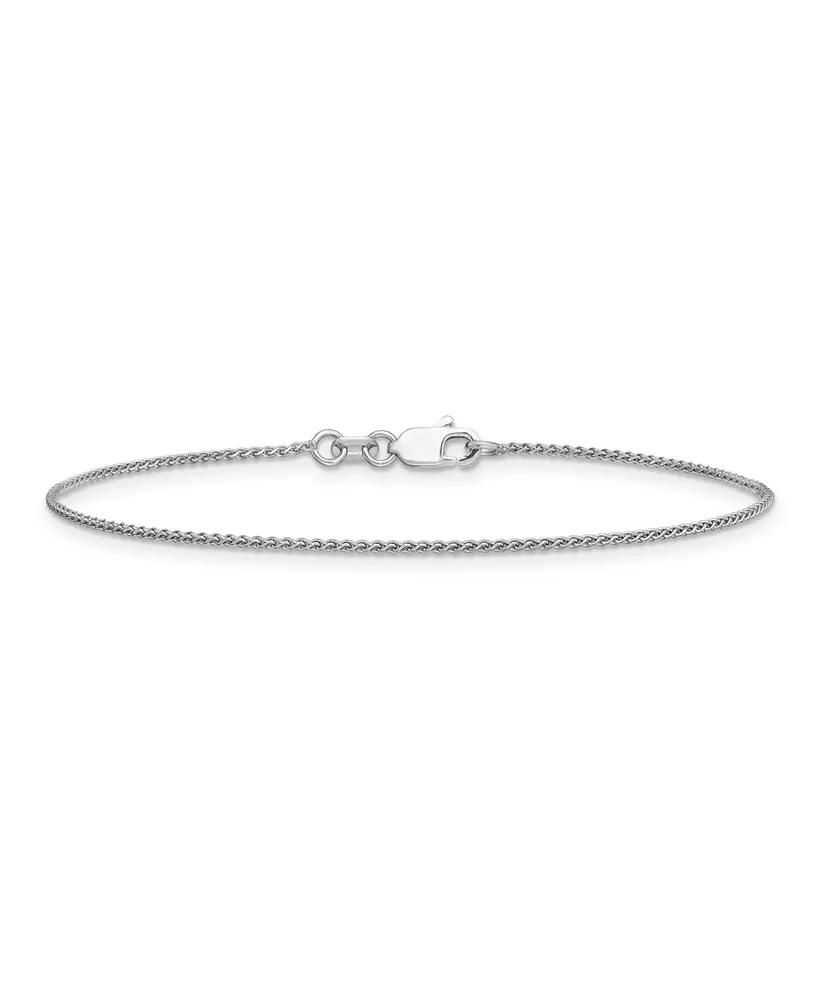 Spiga Anklet Chain in 14k White Gold