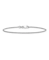 Spiga Anklet Chain in 14k White Gold