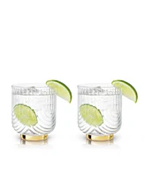 Viski Gatsby Tumblers, Set of 2, 12 Oz