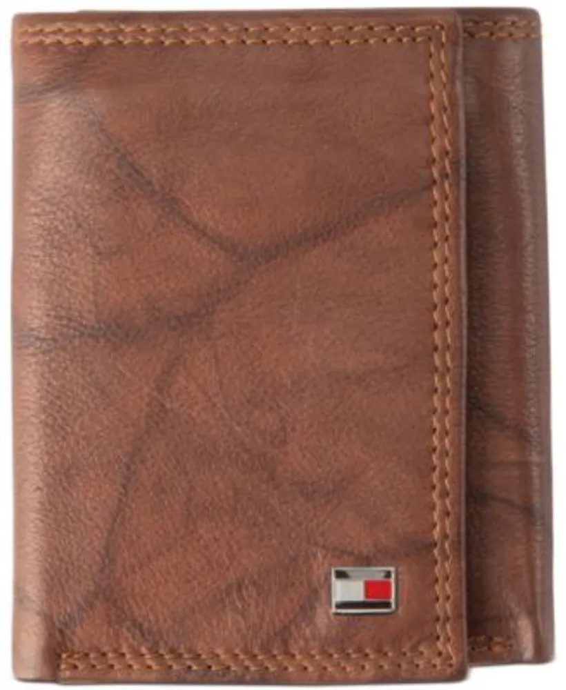 Tommy Hilfiger Mens Leather Trifold Wallet Collection