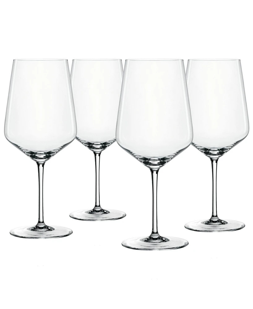 Spiegelau Style Burgundy Wine Glasses, Set of 4, 22.6 Oz