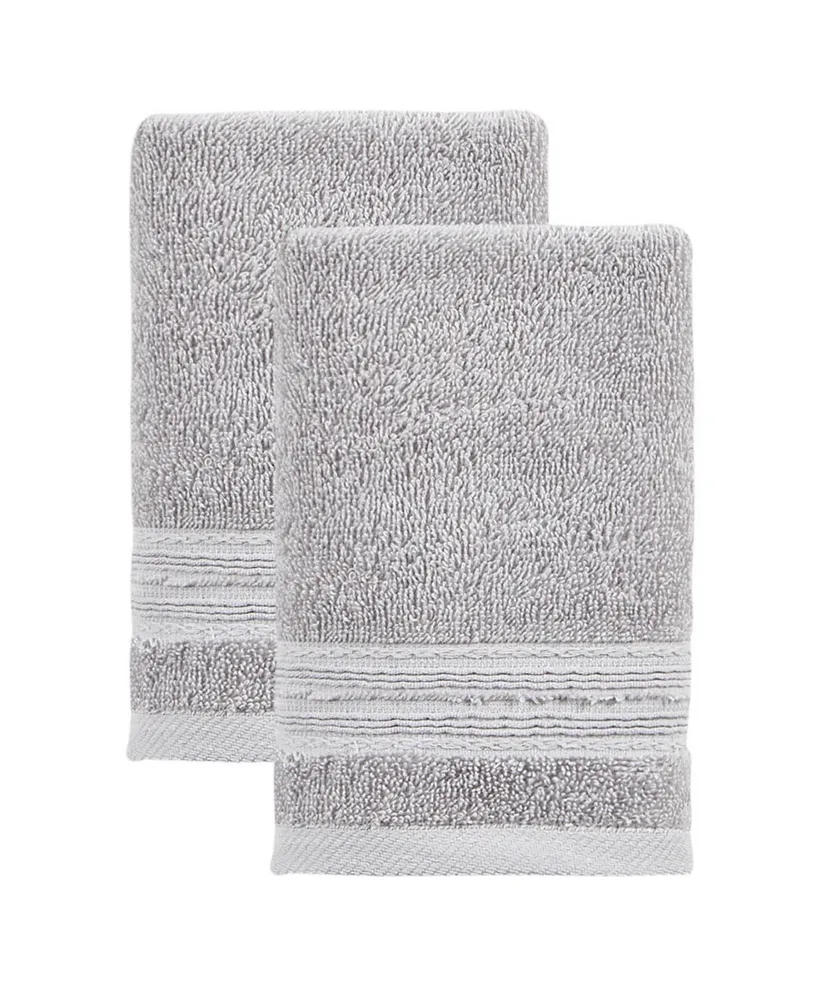 Home Design Quick Dry Cotton 2-pc. Bath Towel Set, Created for Macy's - White