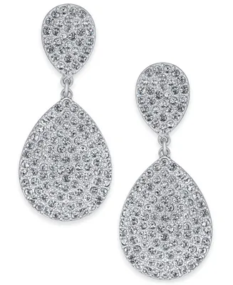 I.n.c. International Concepts Pave Double Drop Earrings, Created for Macy's