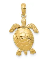 Turtle Pendant in 14k Yellow Gold