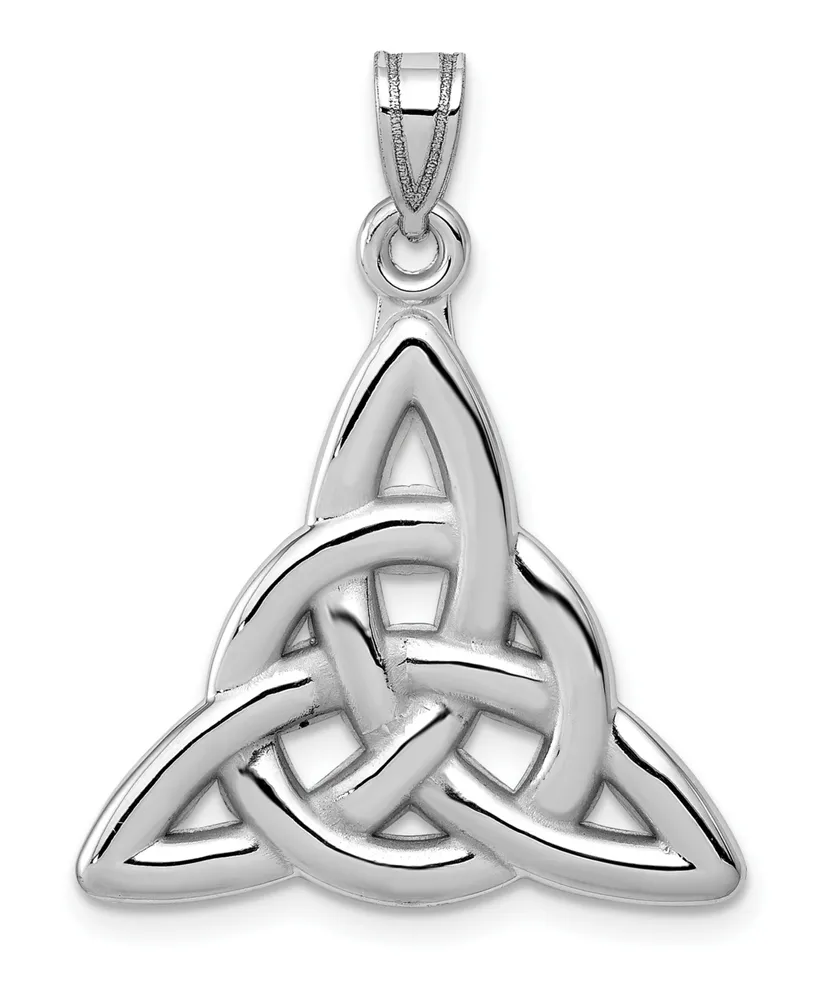 Trinity Pendant in 14k White Gold