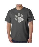 La Pop Art Men's Word T-Shirt - Dog Paw