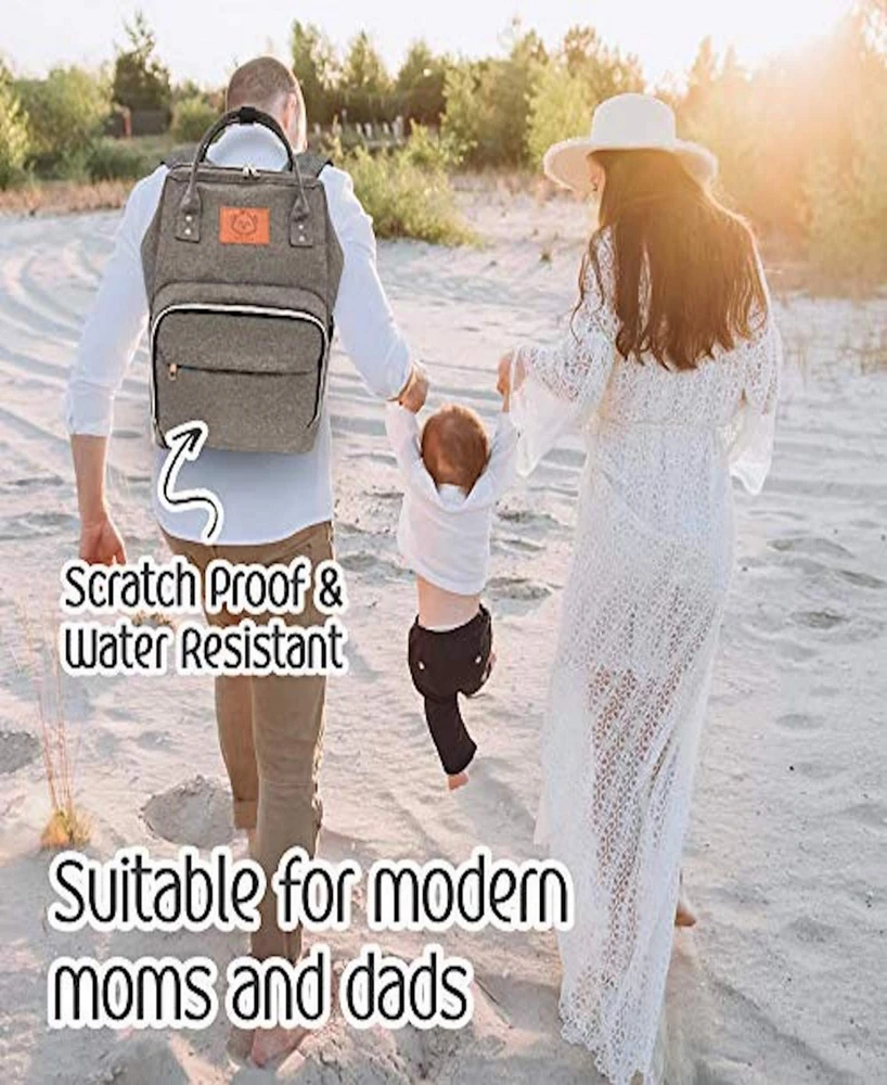 KeaBabies Original Diaper Bag Backpack