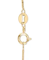 Diamond Circular 18" Pendant Necklace (1/5 ct. t.w.) in 14k Gold