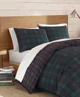 Eddie Bauer Woodland Tartan Green Duvet Cover Set