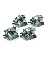 Michael Aram Black Orchid Napkin Ring Set