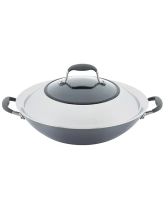 Anolon Advanced Home Hard-Anodized Nonstick Wok with Side Handles, 14"