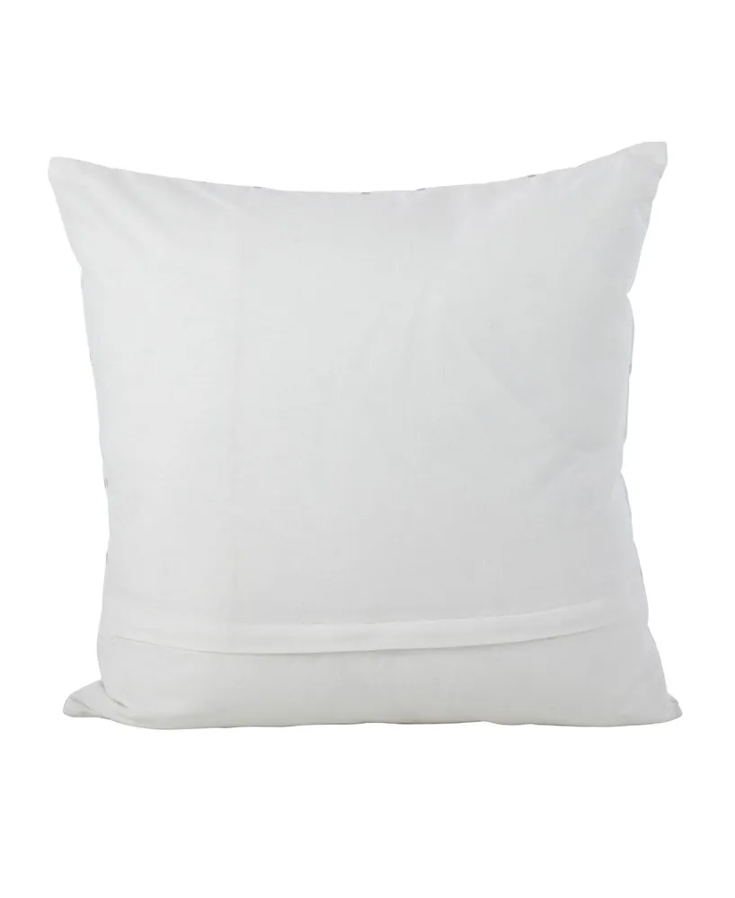 Saro Lifestyle Metallic Diamond Decorative Pillow, 18" x