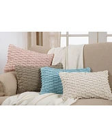 Saro Lifestyle Nubby Decorative Pillow, 12" x 20"