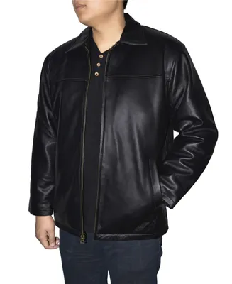 Victory Sportswear Retro Leather Men's Full Zip Jacket