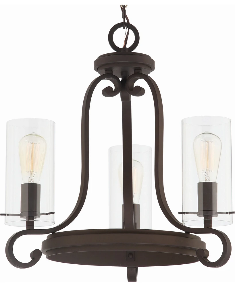 Volume Lighting Regina 3-Light Mini Hanging Chandelier