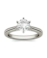 Moissanite Solitaire Engagement Ring 1/2 ct. t.w. Diamond Equivalent 14k White Gold