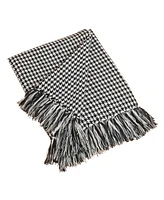 Saro Lifestyle Houndstooth Design Throw, 50" x 60"