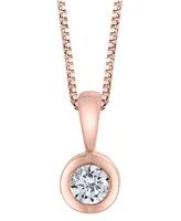 Sirena Diamond (1/10 ct. t.w.) Energy Pendant 14k White, Yellow or Rose Gold