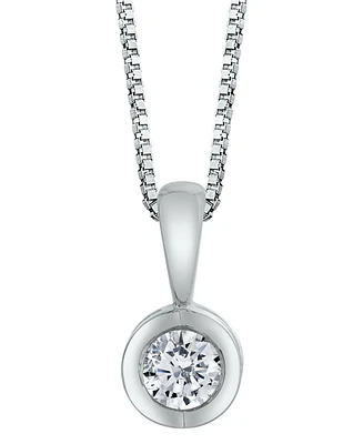 Sirena Diamond (1/10 ct. t.w.) Energy Pendant 14k White, Yellow or Rose Gold