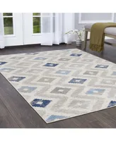 Global Rug Designs Barstow BAR03 Ivory 7'10" x 10'2" Area Rug