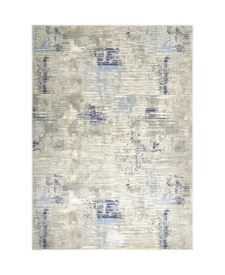 Global Rug Designs Barstow BAR02 Gray 7'10" x 10'2" Area Rug