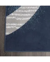 Global Rug Design Loma Lom02 Dark Blue Rug Collection