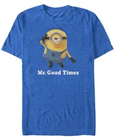 Minions Illumination Men's Despicable Me Mr. Good Times Short Sleeve T-Shirt