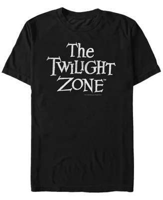 Twilight Zone Cbs Men's Distressed Logo Short Sleeve T-Shirt