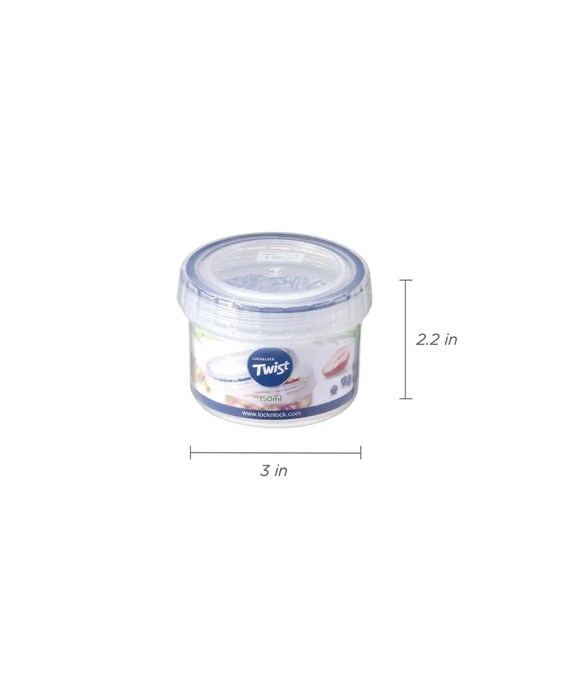 Easy Essentials Twist Food Storage Container, 5oz (1 Piece), Clear, Lock & Lock(Plastic)