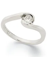 Sirena Diamond Engagement Ring (1/5 ct. t.w.) 14k White Gold